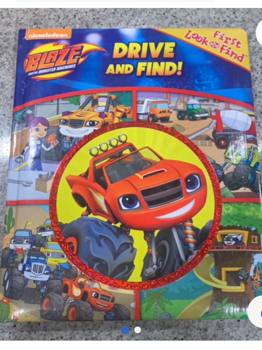 Nickelodeon Blaze Drive and Find! Book - Red and Blue Cover